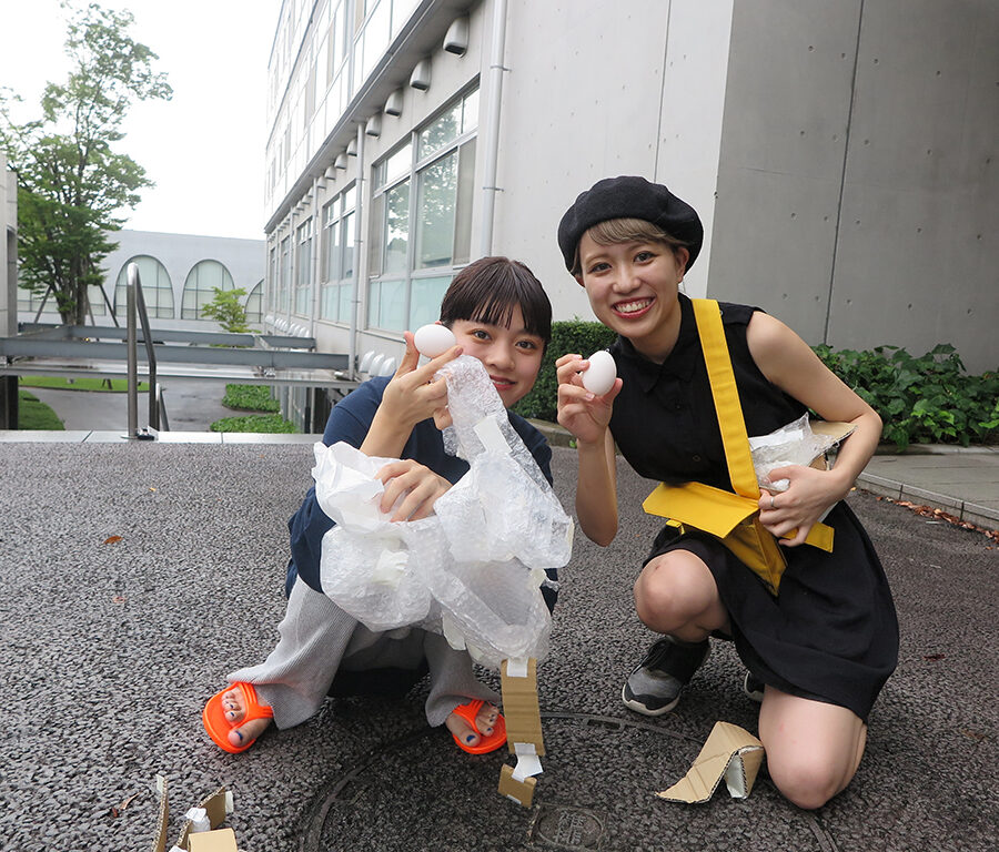 「博物館実習RⅠ」生卵の梱包実習